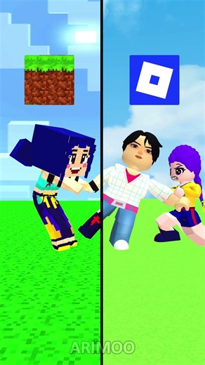 Minecraft vs Roblox The Toy Battle! 🧸⚔️ #3DAnimation #Minecraft #Roblox #MinecraftVsRoblox