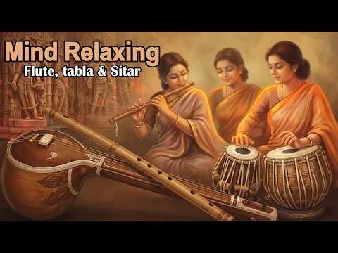 Mind Relaxing Flute, Tabla and Sitar Compilation | Hindustani Instrumental Music