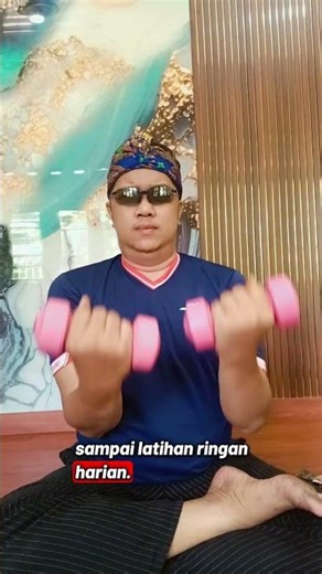Barbel 1KG Dumble Sudah Ada Isi Dumbbell Plastik PVC Siap Pakai Home Work Out