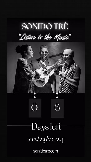 Sonido Tré - 6 days left “Listen to the Music” 02/23/2024 @followers #sonidotre #listentothemusic #newalbum #newmusic2024 | Quique Domenech - SonidoTré