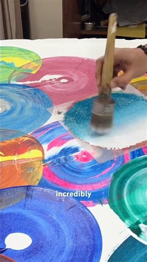 A new painting with circular patterns #art #painting #abstractart