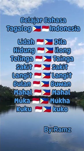 Tutorial Indonesian language ang Philippines language
