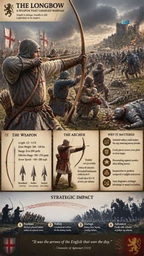 Why the English Longbow was a cheat code 🏹 #history #medieval