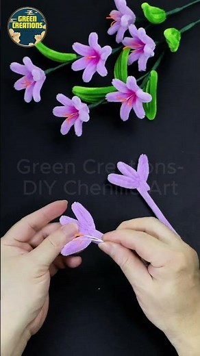 😱 No Hot Glue Needed! Make Beautiful Pipe Cleaner Flowers in 5 Minutes 🌸✨