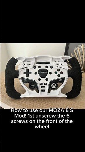 How to use our MOZA ES wheel mod!