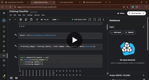 Today, I spent some time building a simple neural network model as part of the Google AI ML Virtual Internship. I’m working with the Fashion-MNIST dataset, which contains images of different… | Muskaan Hameed