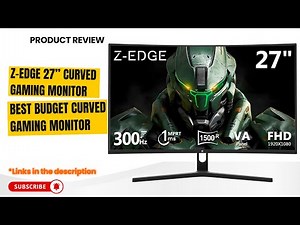 🔥 Z-Edge 27” Curved Gaming Monitor Review | 300Hz 1ms FHD 1080P | Best Budget Esports Display 2025