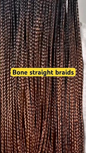 Bone Straight Braids #braids