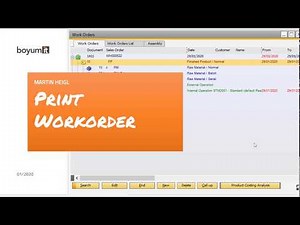 Beas: Print Workorder