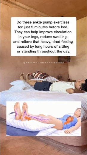5 Minutes Ankle Pumps a Day ♥️#healthyaging #bloodcirculation #cardio