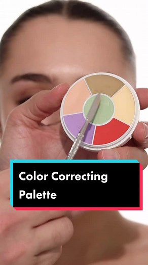 Color correcting palette that has every shade you need for fair to medium skin tones. I have another video for medium to deep skin tones this is the Ben Nye Total Corrector Wheel #colorcorrecting #colorcorrect #undereye #viralmakeup #fyp