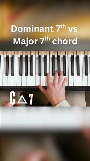 Dominant 7th vs Major 7th chord