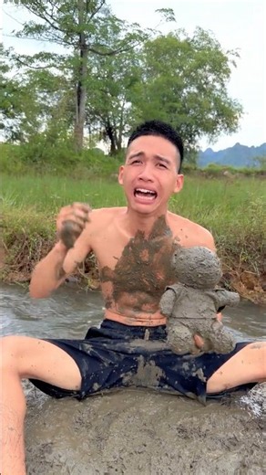 Survival Skills SMART Idea and USEFUL Cleaning a Dirty Teddy Bear 🧸🧼#bushcraft #camping #outdoors