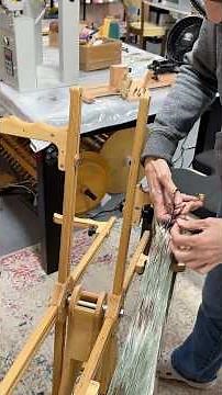 Getting hand dyed yarn on pirns!