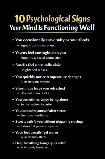 10 Hidden Signs Your Mind Is Functioning Well
