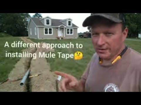 Another way of pulling Mule Tape (Blown in conduit)🌪️