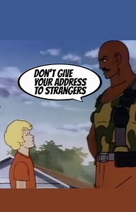 48K views · 1.1K reactions | What did you guys think of the GI Joe PSA where Roadblock warns a boy not to give strangers his address?#gijoe #realamericanhero #psa #publicserviceannouncement #eighties #80s #80scartoons #80snostalgia #saturdaycartoons #saturdaymorningcartoons #strangerdanger #roadblock | Rare Action Figures | Facebook