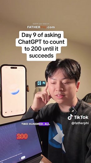 Day 9 - #claude tries to teach #chatgpt how to count to 200… | chat gpt