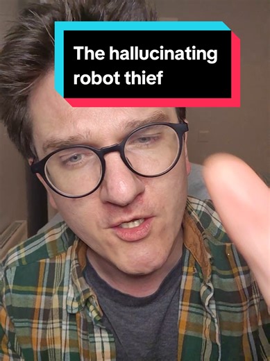 What part of it being a hallucinating robot thief did you think made it trustworthy? #sciencefiction #comedy #funny #joke #ai