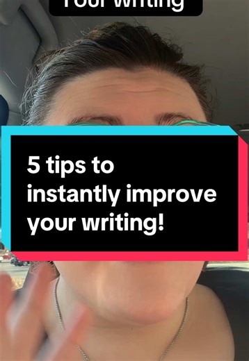 5 things that can instantly make your writing better. 1. Cut filler words. 2. Give more specific details. 3. Tighten your prose. 4. Read it out loud. 5. Stop explaining emotion. Follow along for more writing tips and tricks! #writertok#howtowriteabook#writingtips #writertok #fyp