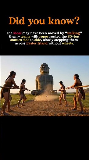 How the Moai Walked: The Shocking Way Easter Island Moved 80-Ton Statues #history