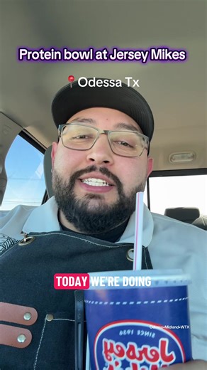 Went to Jersey Mikes subs in Odessa,TX. To try the viral protein bowl……. Tryna lose weight? Yup this taste very healthy💪🏼 - #odessatx #midlandtx #westtexas #jerseymikes #proteinbowl
