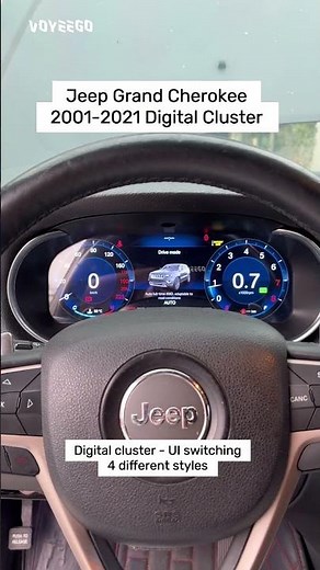 Jeep Grand Cherokee owners still using the old factory cluster? Upgrade to the new Digital Cluster