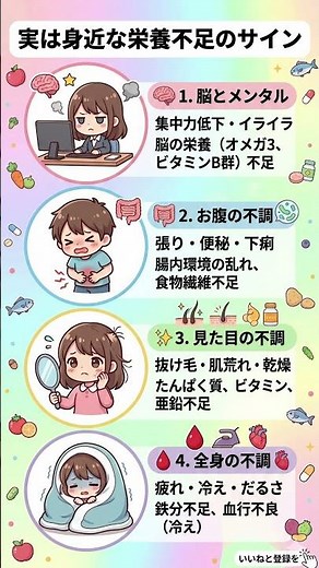 一生疲れない体を作る「逆引き栄養学」。脳・お腹・見た目のサインから不足栄養素を特定せよ！｜イライラ、肌荒れ、冷えをハックする最強食材ガイド