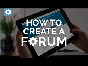 How To Create A Forum