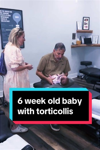 Mom brought her 6 week old cutie to see us because of a little bit of torticollis. She was favoring one side and there was a tender spot on the neck. #chiropracticlittlekid #chiropractor #kidschiropractic #Adjustment #babychiropractic #infant