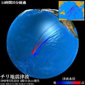 【過去の地震津波】チリ地震津波（1960年5月22日）