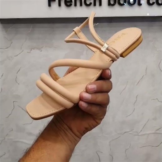 Beige Women Fancy Handmade Sandal