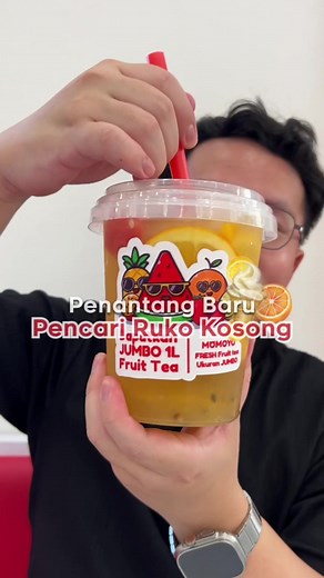 Delicious Momoyo Fruit Tea: Refreshing 1 Liter Jumbo Option