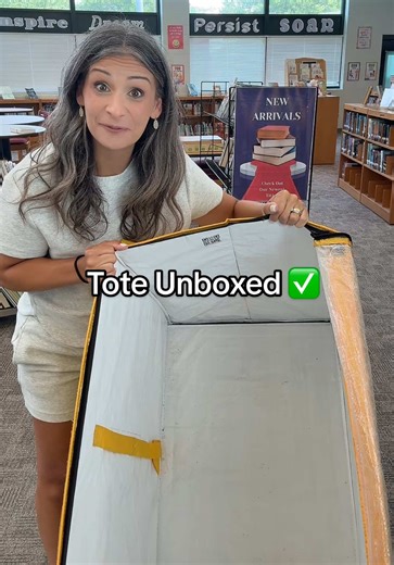 Unboxing New Books in the Library Media Center