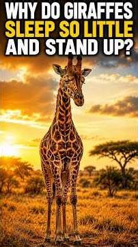 How Do Giraffes Sleep Standing Up? The Shocking Truth 🦒#animals #usa #shorts #viral