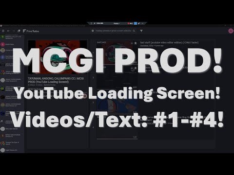 MCGI PROD! | YouTube Loading Screen! - Videos/Text: #1-#4!