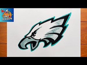 How to Draw The Philadelphia Eagles Logo Step by Step