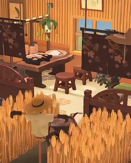 Rice field restaurant 🍚🌾 #acnh #animalcrossing