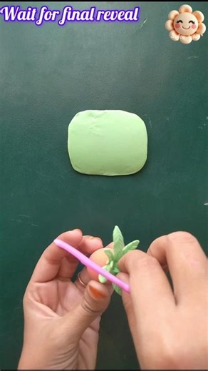 This Tiny Bunny Garden is So Cute 🥕🐰 #shorts #diy #clayart