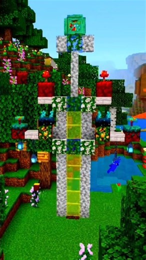 How to Build a Custom Light Tower in Minecraft #minecraft #gaming #shorts #viral