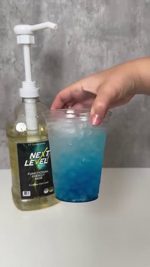 2.2K views · 38 reactions | See how easy it is to make a Blue Raspberry / Strawberry flavored energy refresher with layering! • • • #energy #energyrefeshers #torani #energydrink | Next Level Energy | Facebook