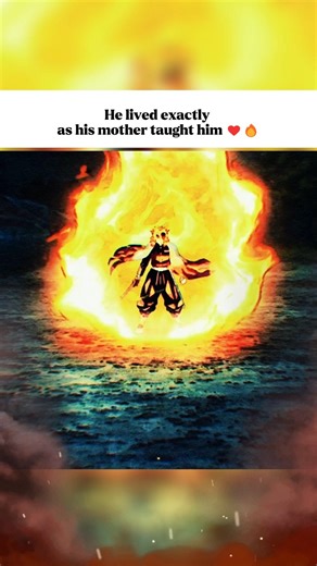 Kyojuro Rengoku Lived by His Mother’s Teachings #shorts #anime