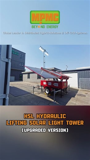 Introducing the upgraded HSL Hydraulic Lifting Solar Light Tower from MPMC! 🌟 👀 Witness the future of sustainable lighting with our exclusive video showcasing the HSL in action. From setup to illumination, see how this tower stands tall in providing clean, renewable energy. 🌍 Shipping worldwide, the HSL is ready to light up your projects in the most remote locations. Experience the power of the sun with MPMC's advanced solar solutions. #MPMC #SolarInnovation #HSLLightTower #RenewableEnergy #G