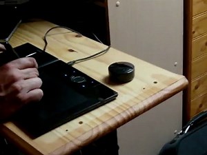 Synth control with two graphic tablets : linux + tablet2osc + processing + beads