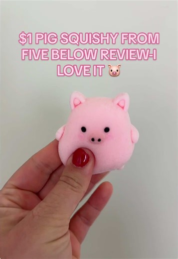 $1 Piggy Squishy Review from Five Below