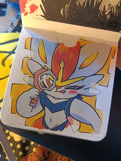 Cinderace Waifu Drawing Inspired by Pokémon