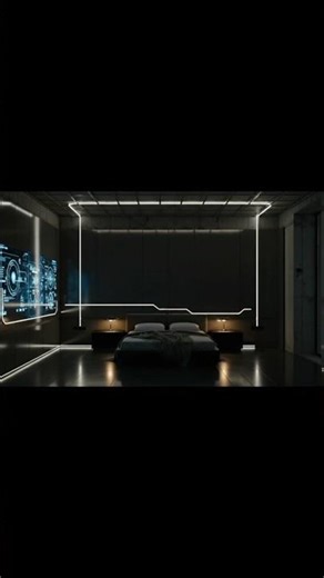 Futuristic Smart Luxury Bedroom Transformation | AI Interior Design #FutureHome #LuxuryDesign
