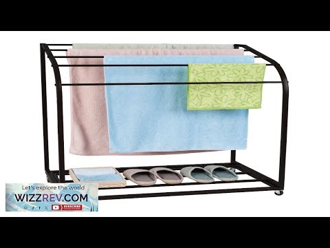 Garvee Pool Towel Rack Outdoor with Wheels PVC Trapedozal Outdoor Towel Rack