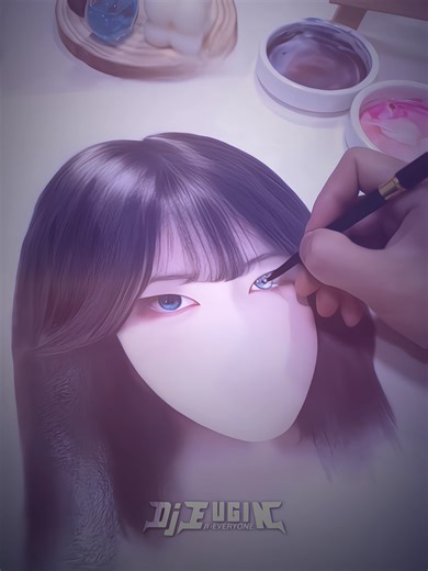 Justina Xie🖌️✏️ #djeuginxeveryone #douyin抖音 #realistic #drawing #art #painting #everyonefams #fyp
