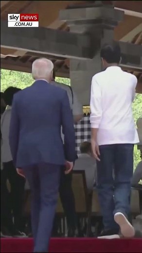 'Superhuman' Biden falls up stairs again